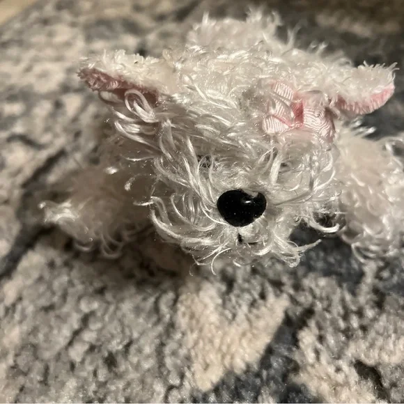 GANZ Toys Webkinz Lil Kinz White Terrier Dog Plush Toy Stuffed